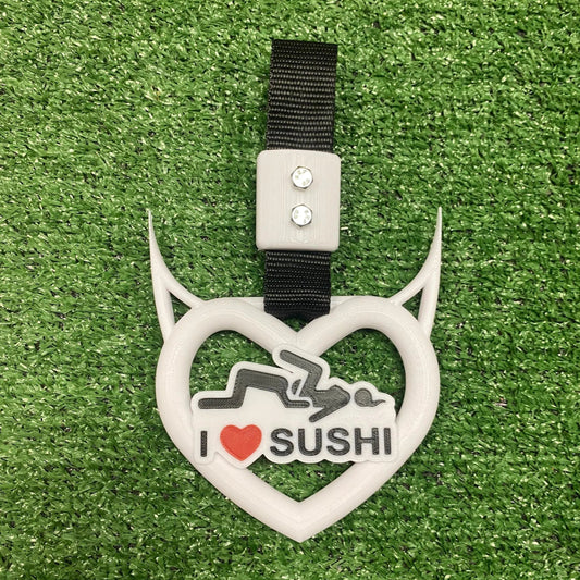 Tsurikawa design I love sushi, forma cuore devil in stampa 3d.
