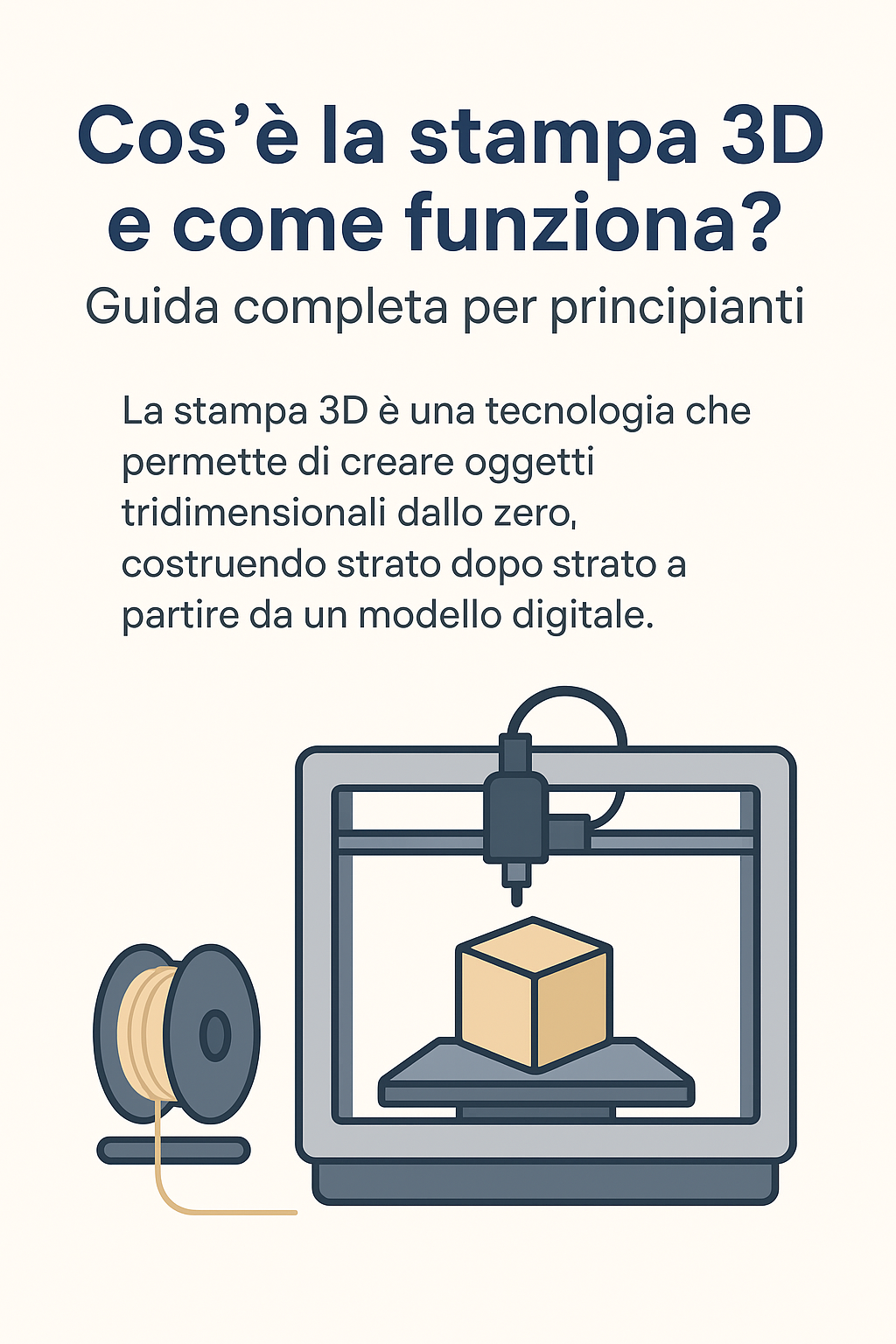 Cos’è la stampa 3D e come funziona? Guida completa per principianti
