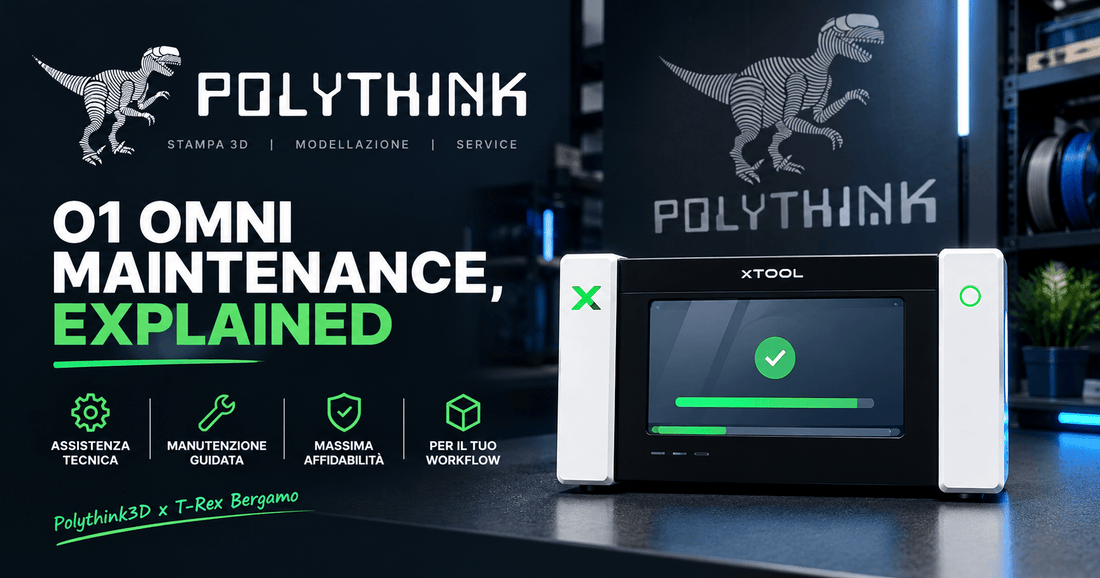 Manutenzione della xTool O1 Omni: Quanto Lavoro C'è Davvero (e Cosa Fa la Macchina da Sola) - Polythink3D