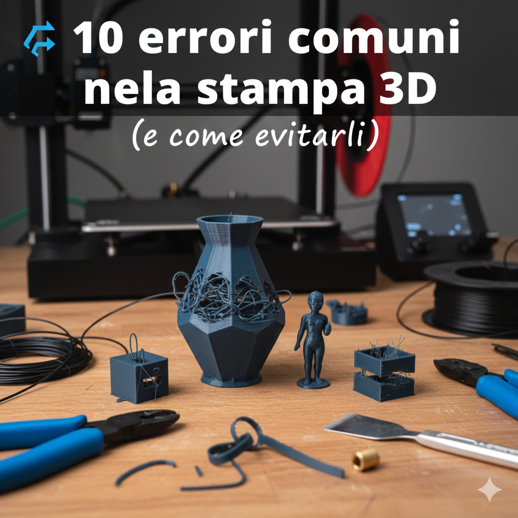 🔧 10 errori comuni nella stampa 3D (e come evitarli!)