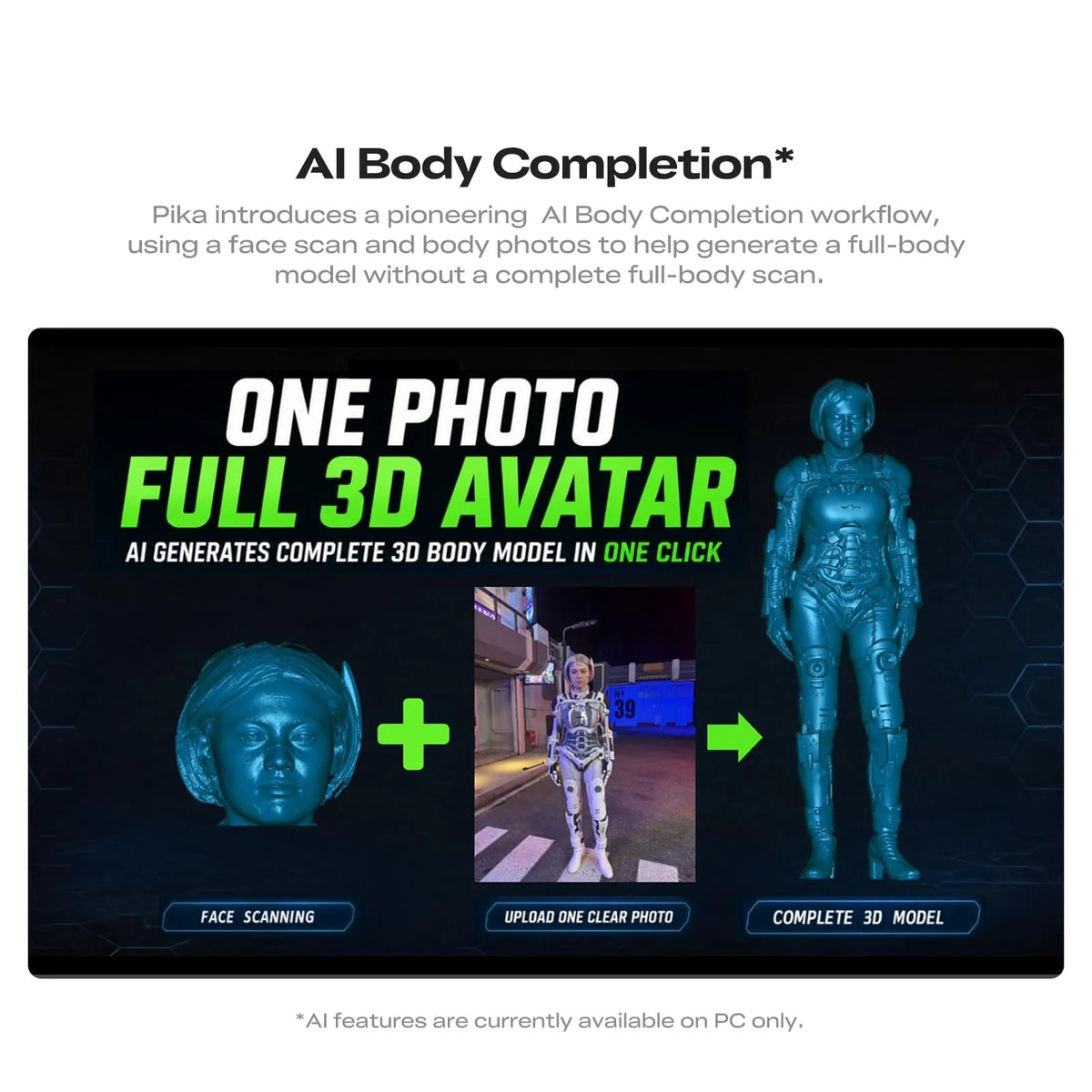 Creality Pika Portable AI 3D Scanner