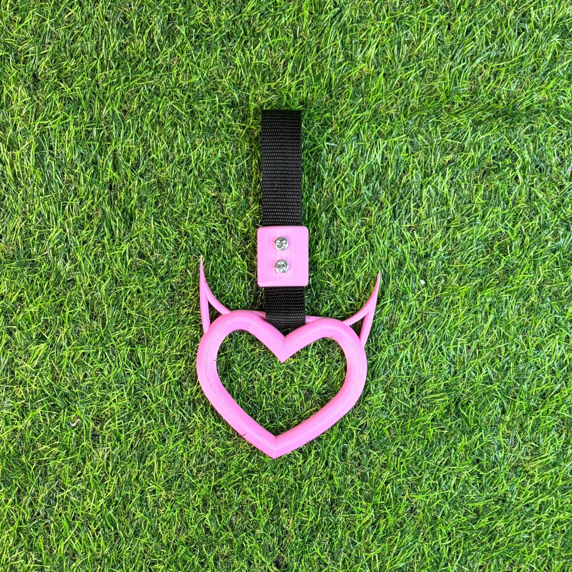 Tsurikawa Devil - Cinturino Cuore Auto Style JDM Tuning - Polythink3D Colore Rosa