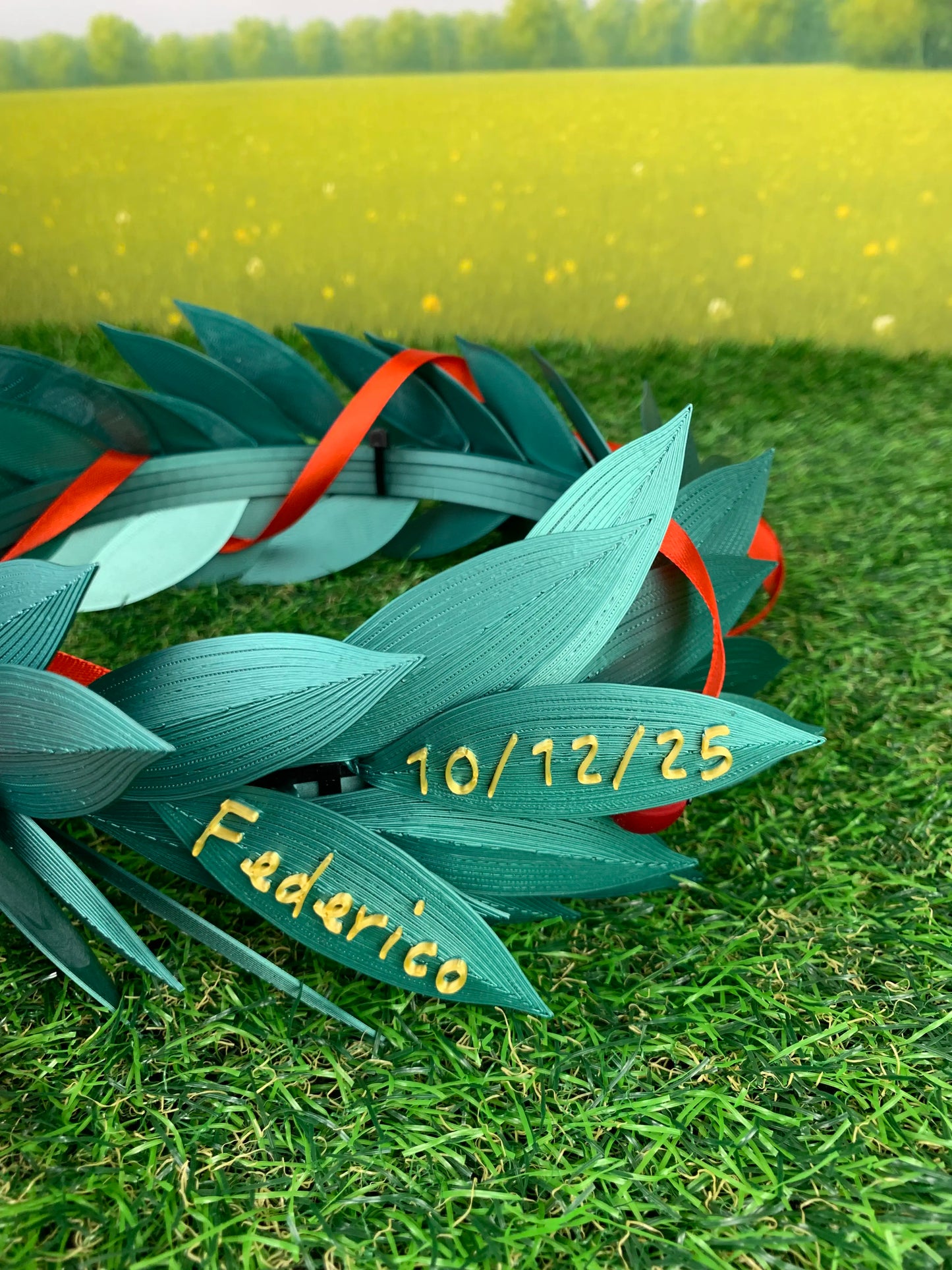 🌿 Corona d’Alloro in Stampa 3D – PETG Premium | Eleganza, Resistenza e Stile 🌟