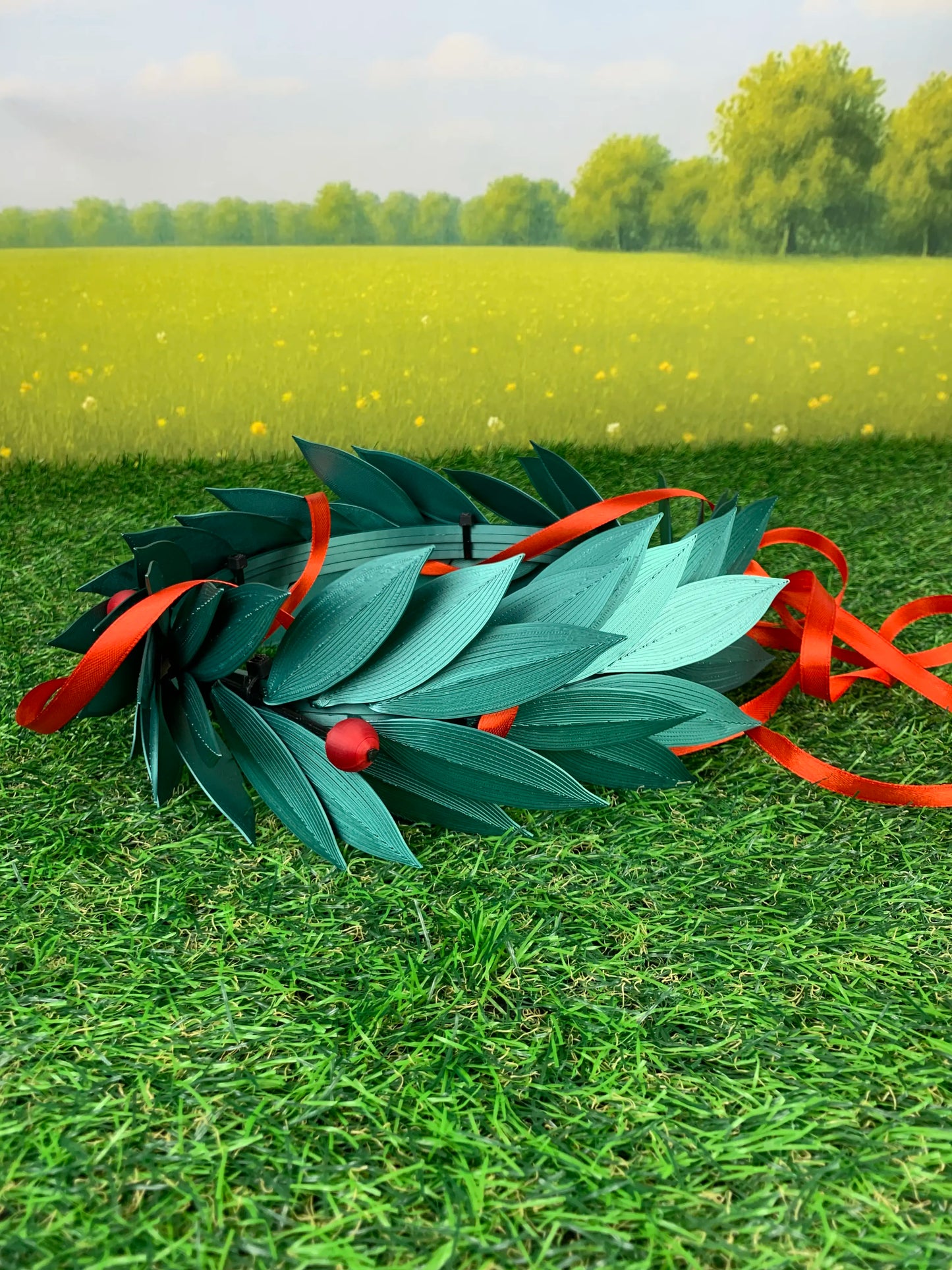 🌿 Corona d’Alloro in Stampa 3D – PETG Premium | Eleganza, Resistenza e Stile 🌟