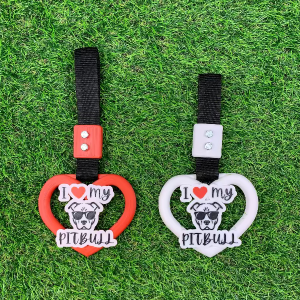 I love my PITBULL rosso e bianco